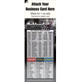 Magnetic Business Card Sports Schedule/ Football